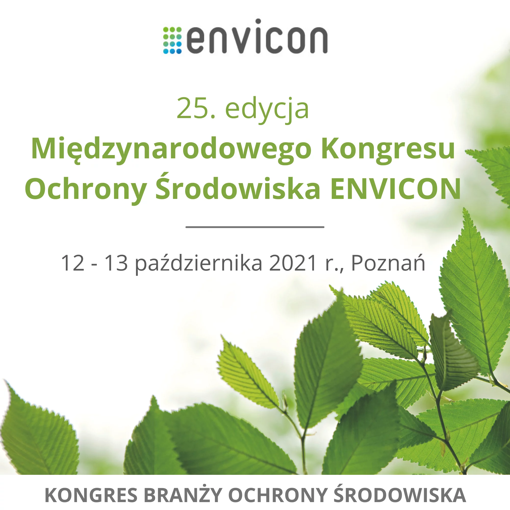 Międzynarodowego Kongresu Ochrony Środowiska ENVICON