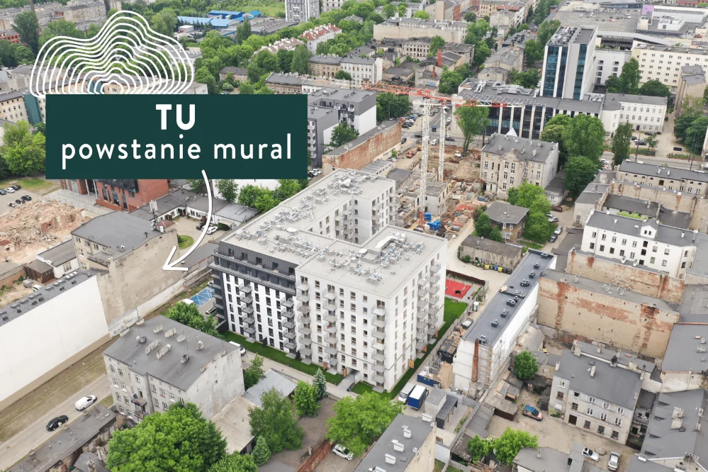Nowy mural w Łodzi zachęci do tworzenia sąsiedzkich relacji