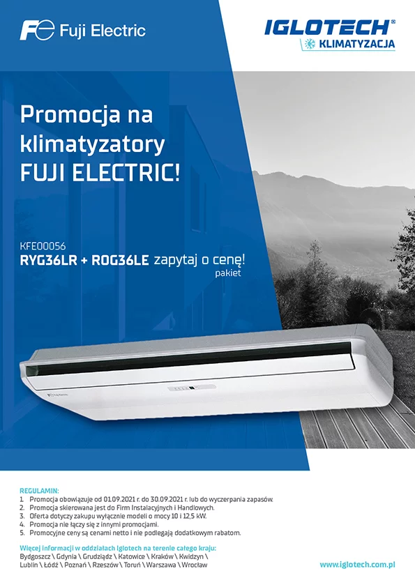 Promocja na klimatyzatory Fuji Electric!