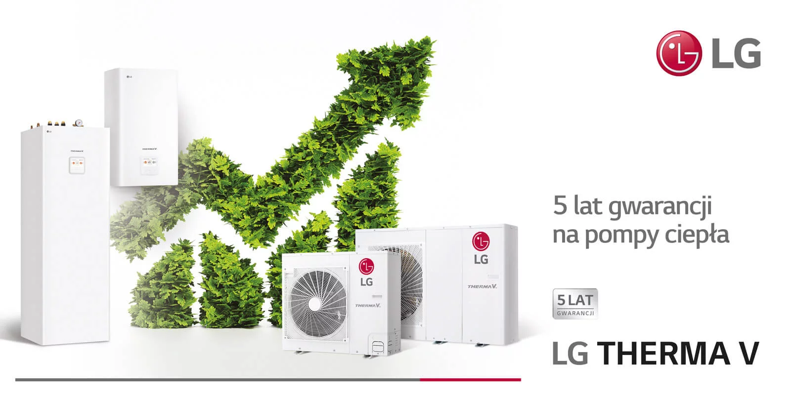 5 lat gwarancji dla wiodącej serii pomp ciepła LG Therma V