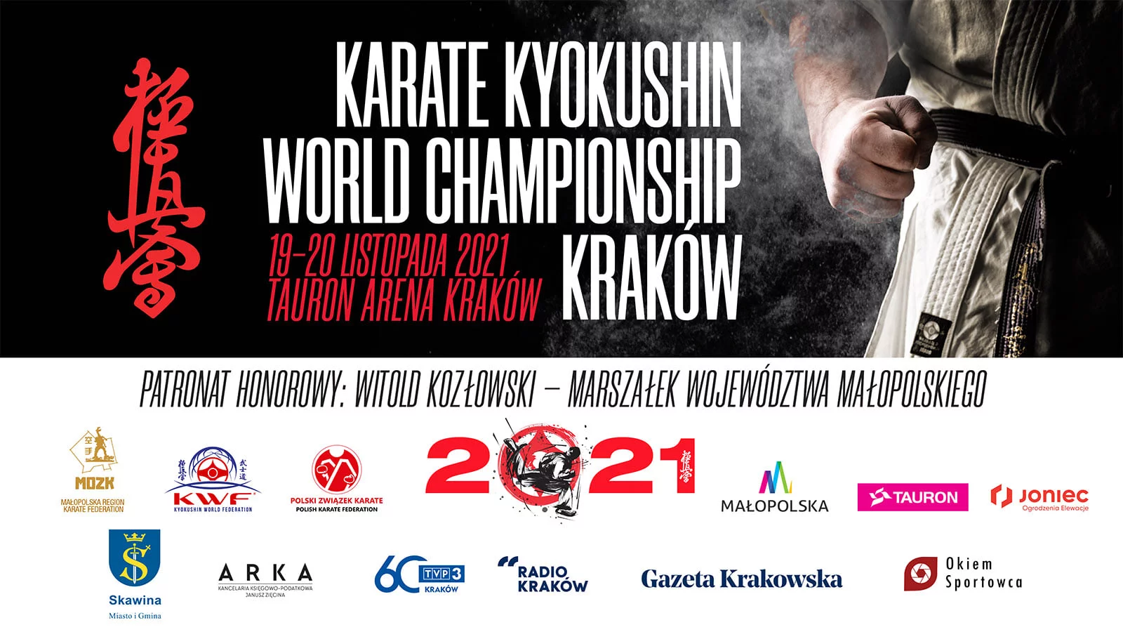 Firma JONIEC® sponsorem Mistrzostw Świata Karate Kyokushin.