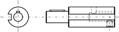 Wałek umożliwiający montaż wskaźnika serii DD