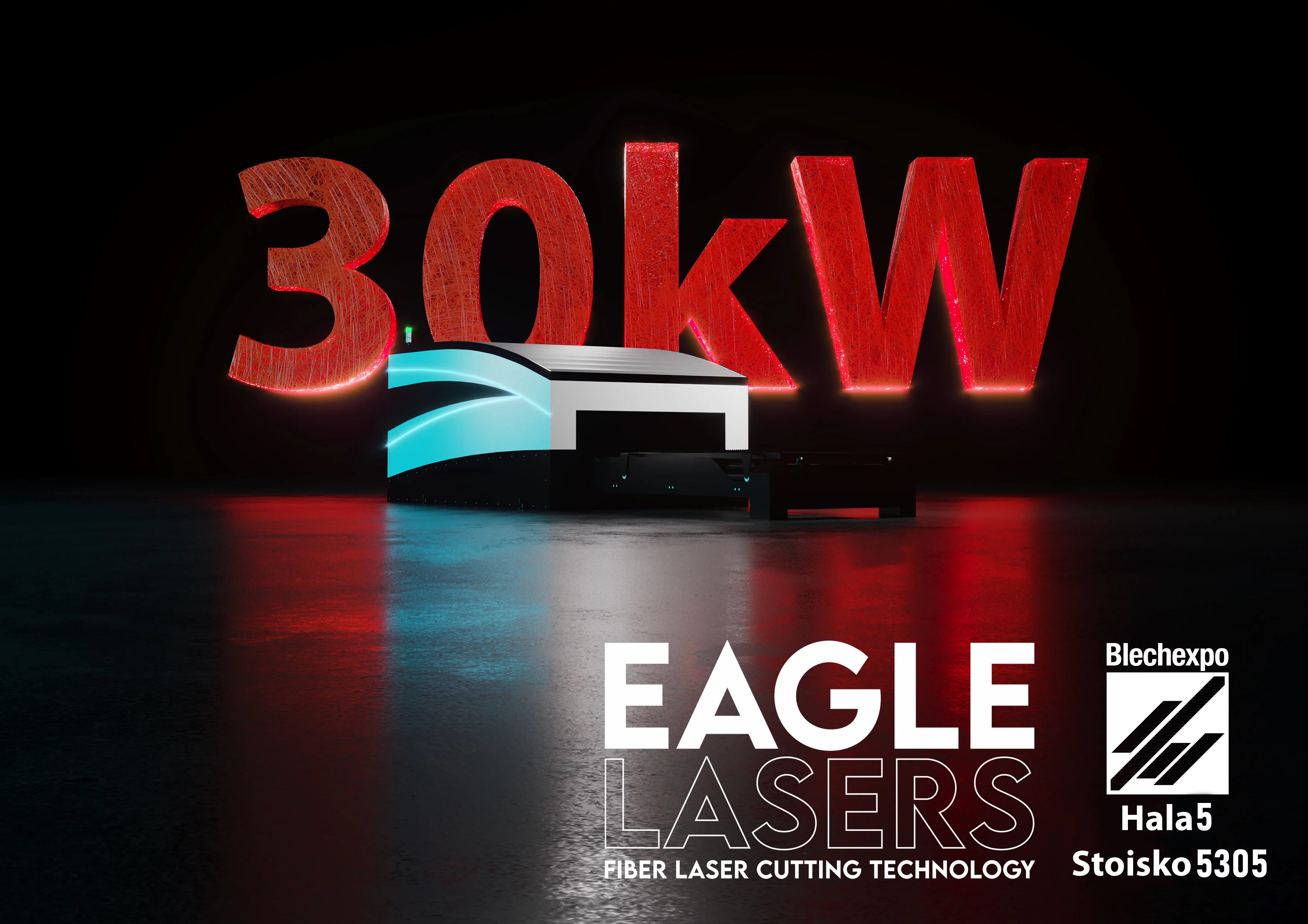 Blechexpo 2021: EAGLE LASERS prezentuje najnowszą wycinarkę laserową iNspire o mocy 30kW.