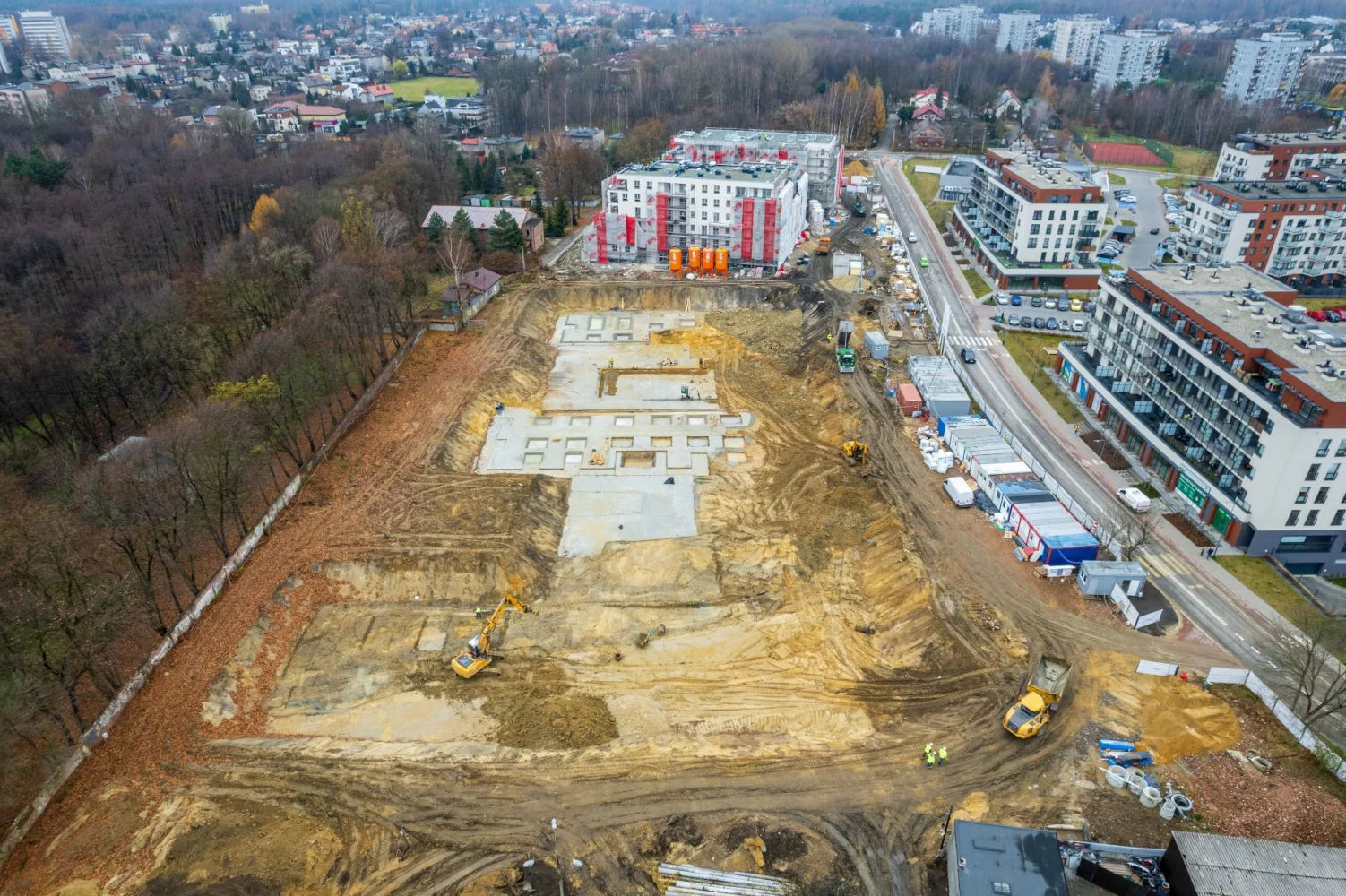 Budowa II etapu inwestycji Franciszkańskie Południe w Katowicach Fot. TDJ Estate