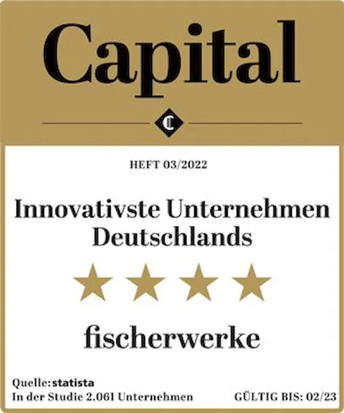 Marka fischer otrzymała dwa wyróżnienia w konkursie najbardziej innowacyjnych firm w Niemczech