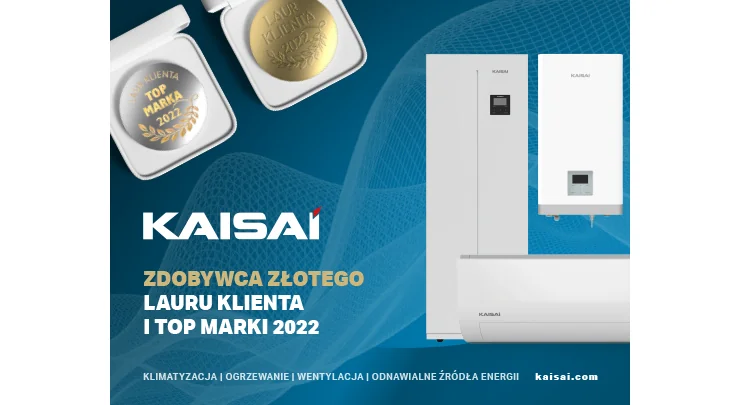 Marka KAISAI wyróżniona tytułami Złoty Laur Klienta i Top Marka 2022