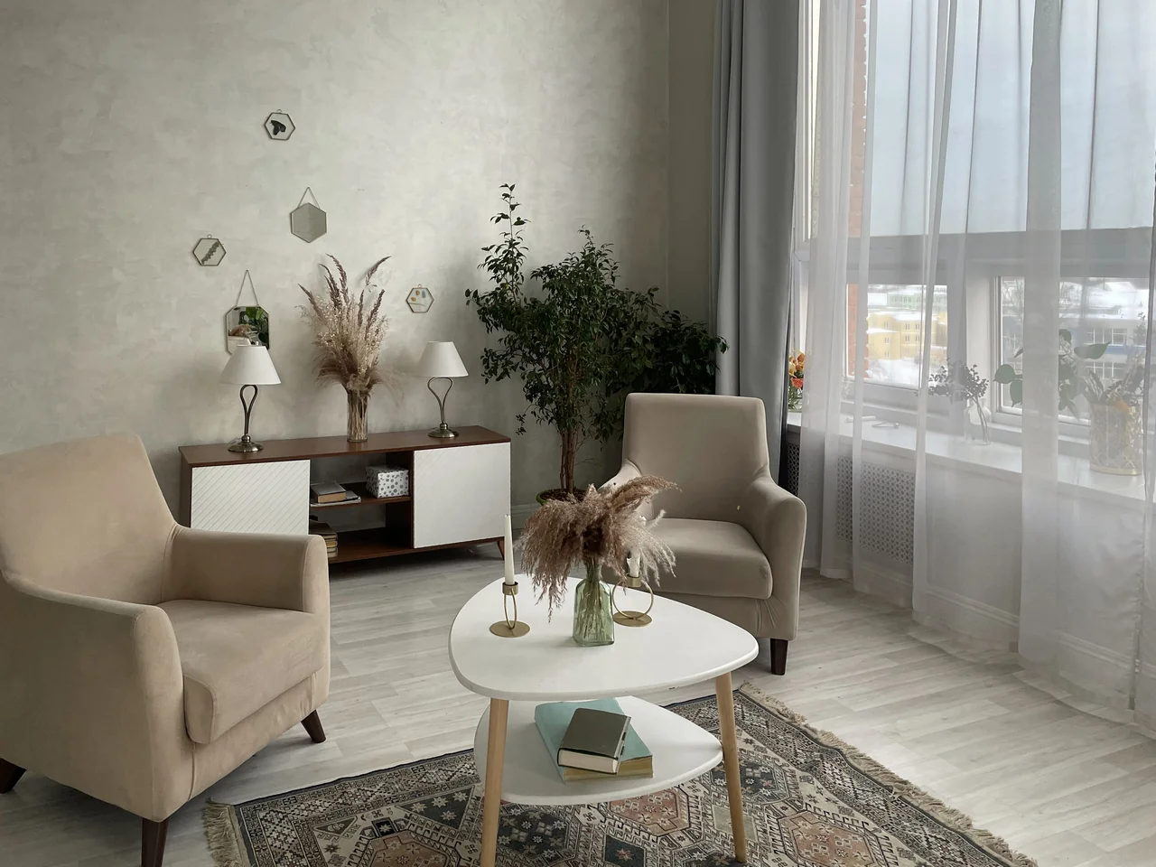 living room interior minimalist style concept cozy room arrangement