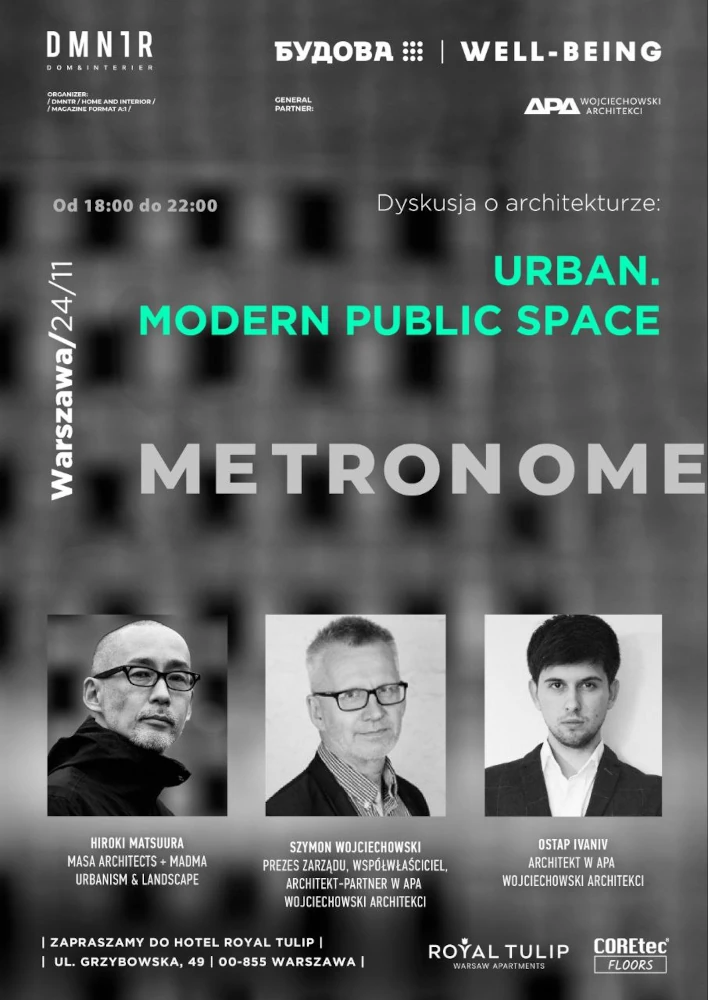 Architekci i projektanci! Konferencja „Urban. Nowoczesna przestrzeń publiczna."