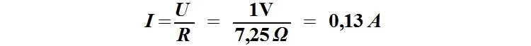 Możemy też obliczyć z prawa Ohma maksymalny prąd dla spadku napięcia o 1 V dla instalacji zasilanej 12 V, co oznacza zmniejszenie napięcia na obciążeniu do 11 V.