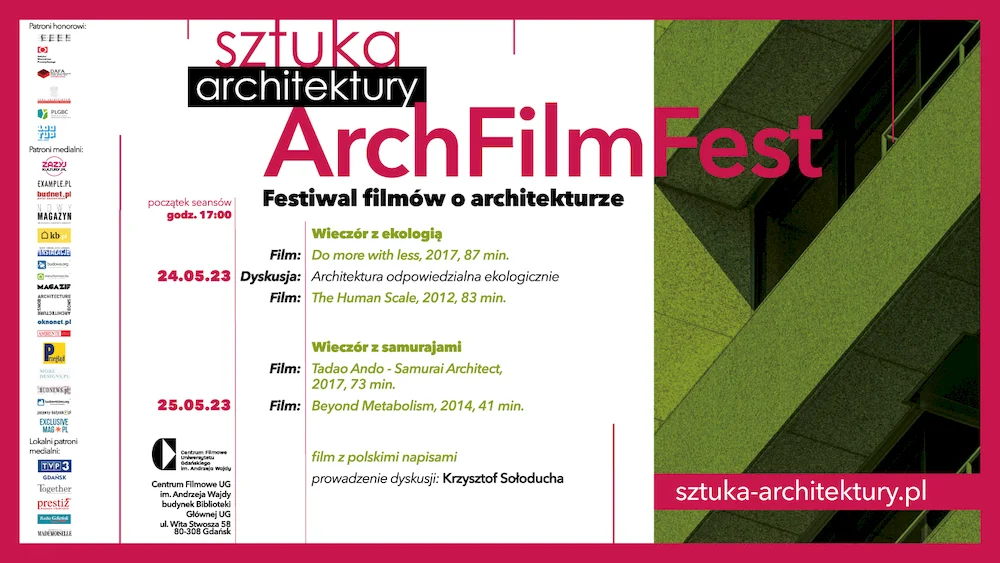 ArchFilmFest w Gdańsku. Pokazy filmów o architekturze i dyskusja.
