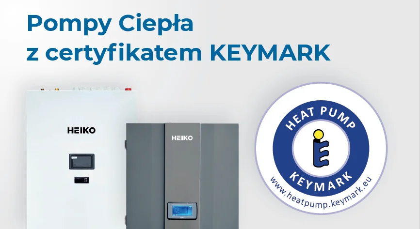 Pompy ciepła Heiko z certyfikatem Keymark