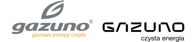 Po lewej dawne logo, po prawej aktualne logo GAZUNO.