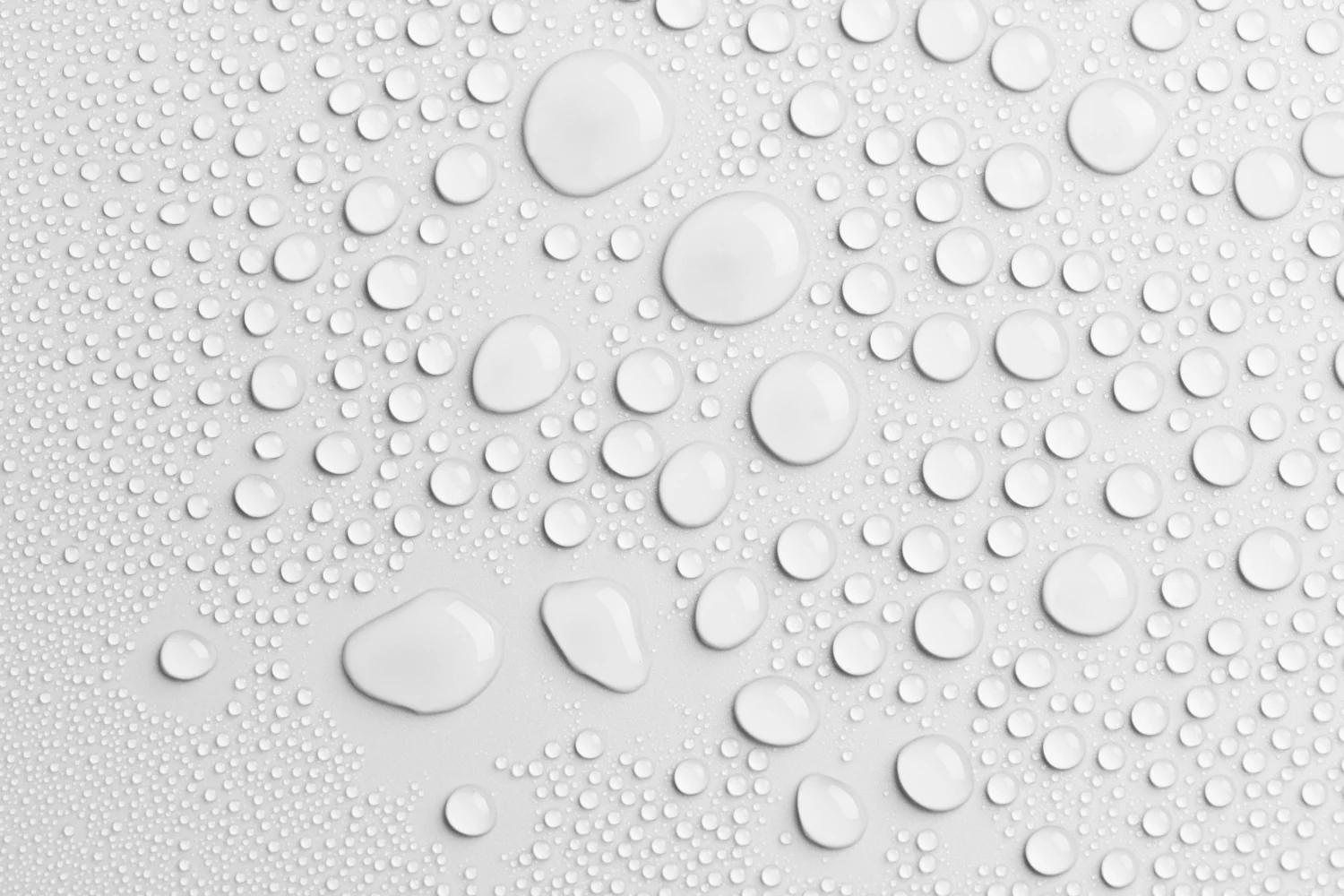 white background water drops texture design