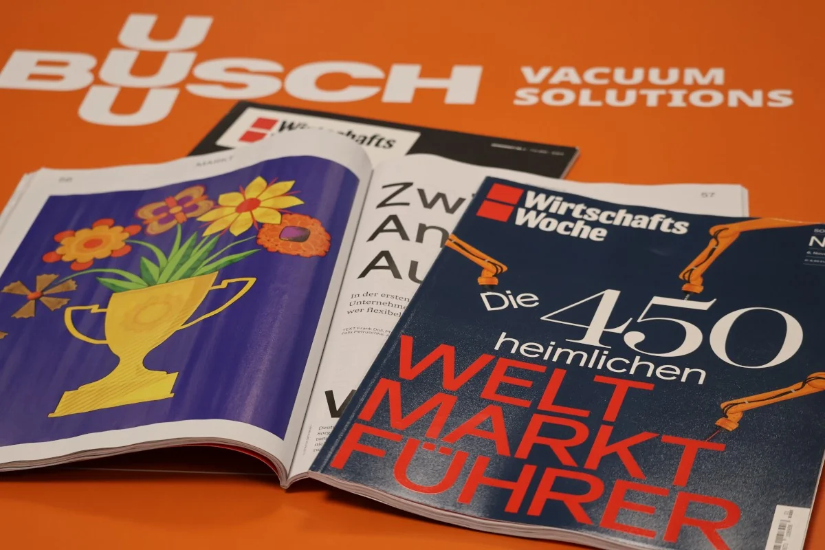 firma Busch Vacuum Solutions jest ponownie liderem rynku światowego w 2024 r. Źródło: Busch Vacuum Solutions.