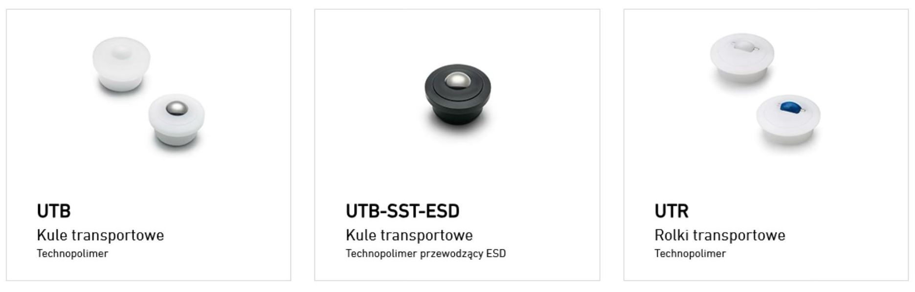 Rys. 3 Kule transportowe UTB i UTR