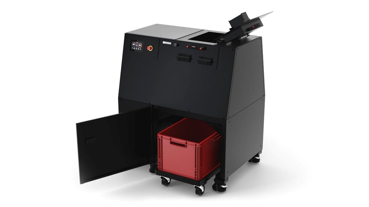 Rys. 4 Niszczarka ProDevice DGX03 – drzwi serwisowe i klapy wrzutowe