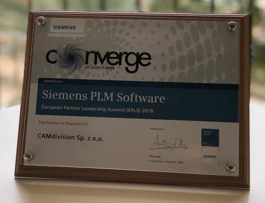 Top Partner in Poland FY17 - SIEMENS PLM Software!