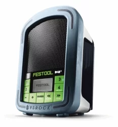 Historia sukcesu radia Sysrock toczy się dalej: Nowe Sysrock BR 10 DAB+ oferuje znaną już z Sysrock BR 10 doskonałą jakość dźwięku a teraz dodatkowo jeszcze zasięg DAB+ i FM Fot: Festool GmbH