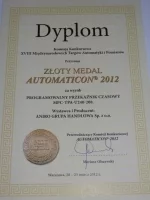 Złoty Medal Automaticon 2012 dla firmy ANIRO