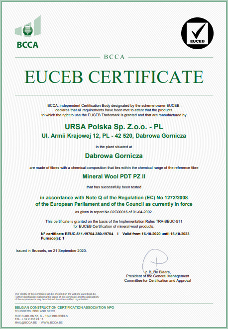 Certyfikat EUCEB