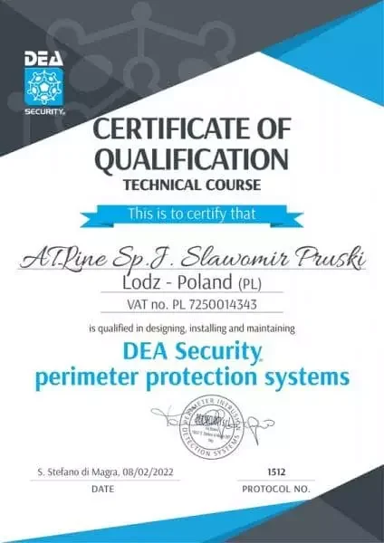 Certyfikat DEA (2022)