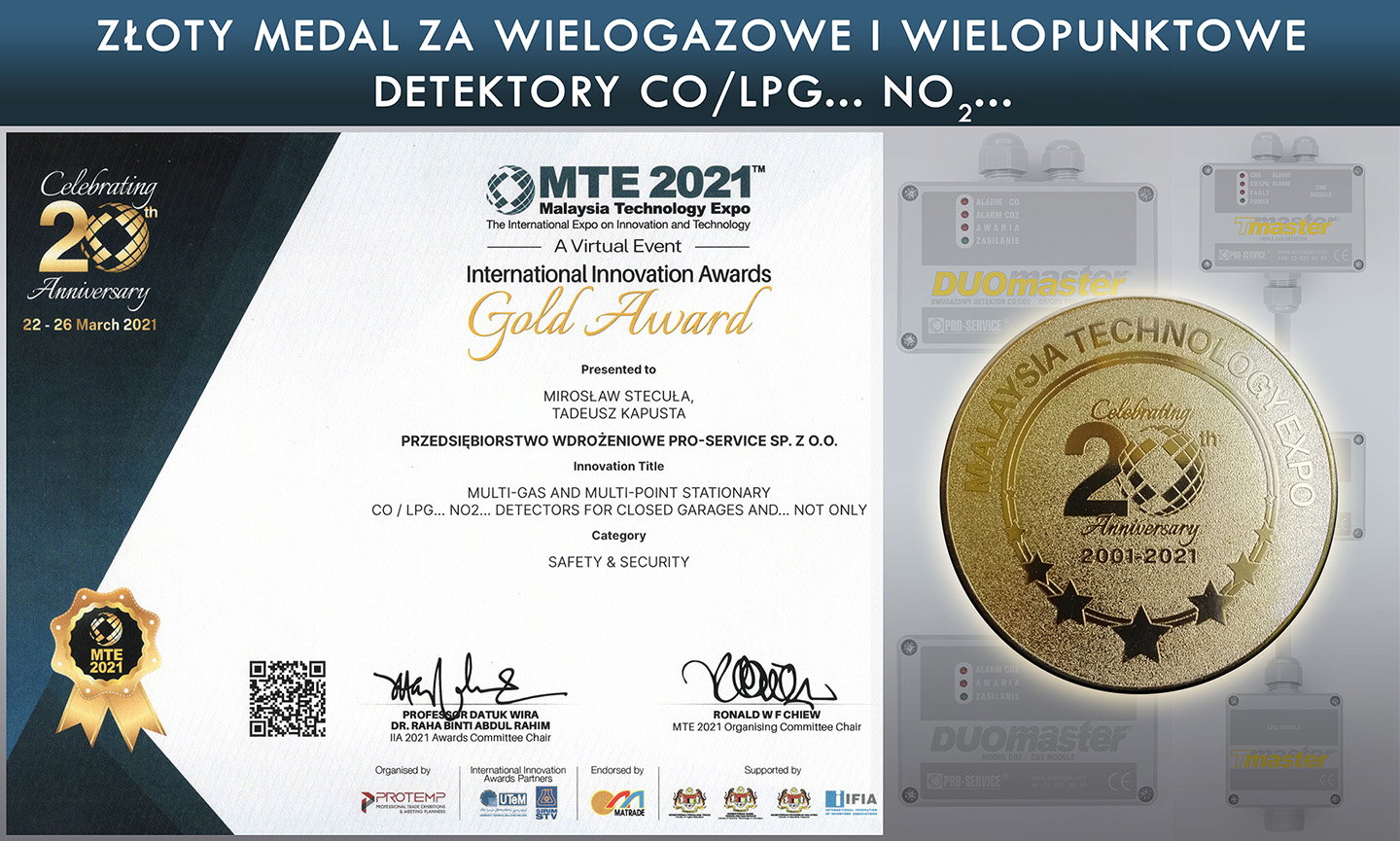 Złoty medal - Malezja MTE2021