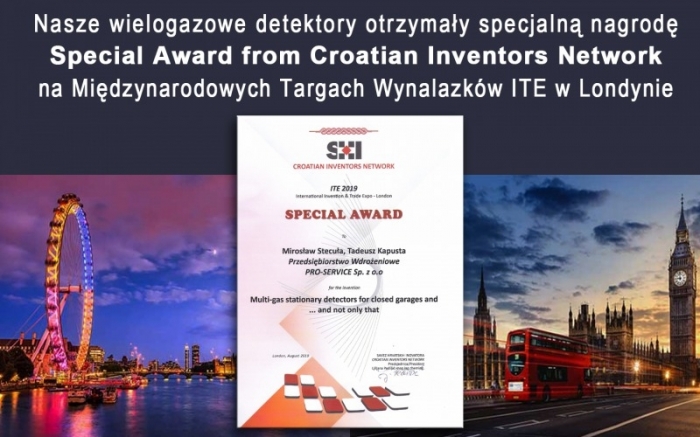 Special Award from Croatian Inventors Network z Chorwacji