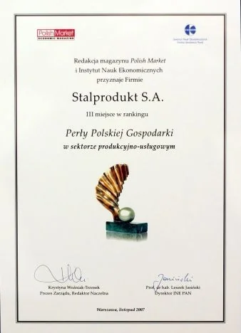 Perła Polskiej Gospodarki dla Stalproduktu (2007)