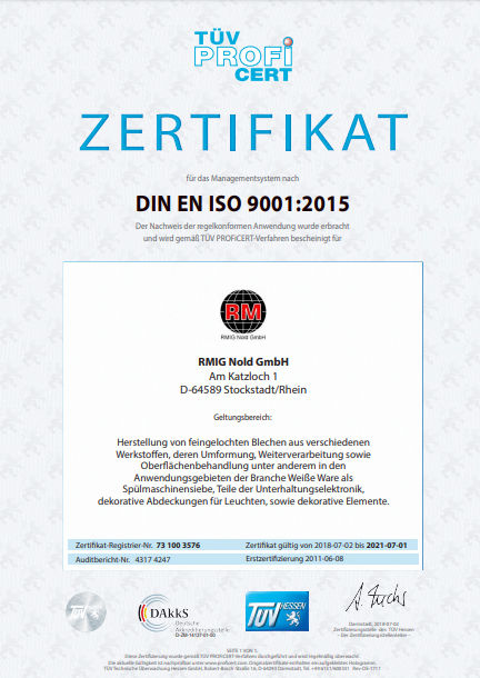 DIN EN ISO 9001:2015 RMIG Nold