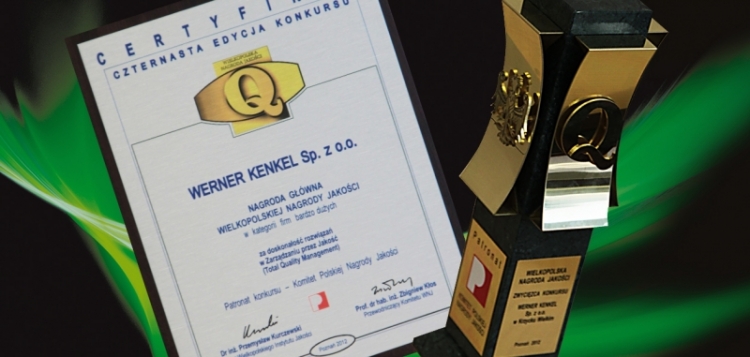Wielkopolska nagroda jakości dla firmy Werner Kenkel