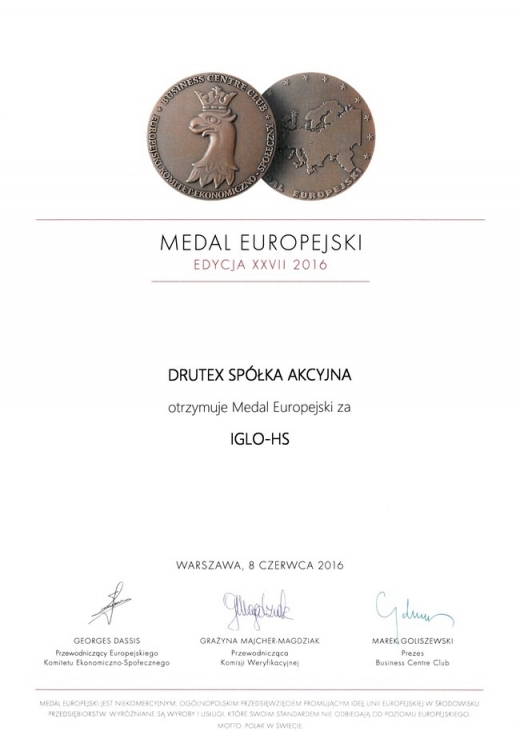 Medal Europejski 2016