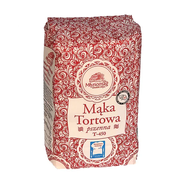 Mąka Tortowa Mąka Tortowa to najjaśniejsza i najdelikatniejsza z produkowanych mąk. Polecamy ją do wypieku ciast biszkoptowych.