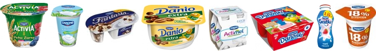 Produkty firmy DANONE